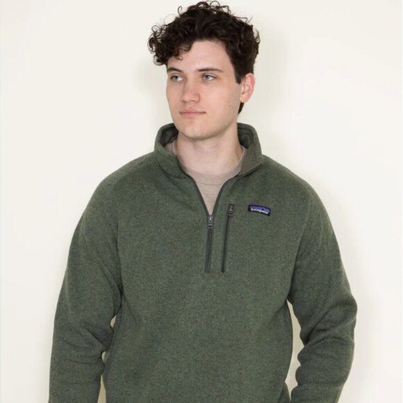 Patagonia Better Sweater 1/4-Zip Pullover Fleece, Medium in Green